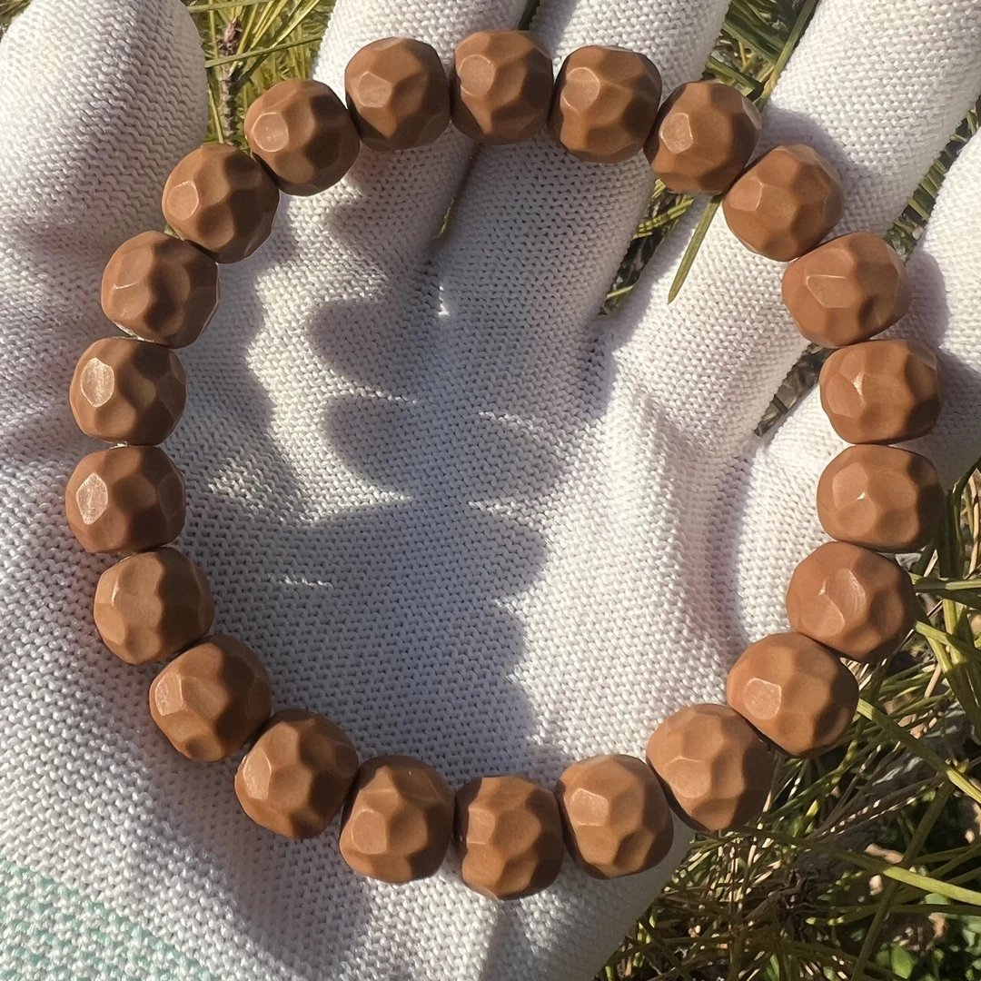 奶酪无相猴头手串 磨砂原色不泡药  微瑕