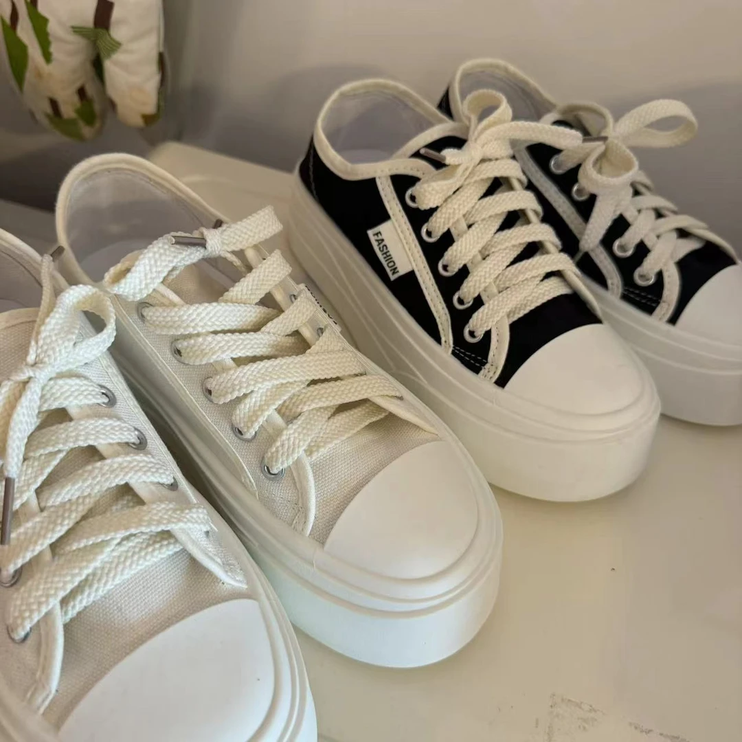 林金亚｜厚底帆布鞋