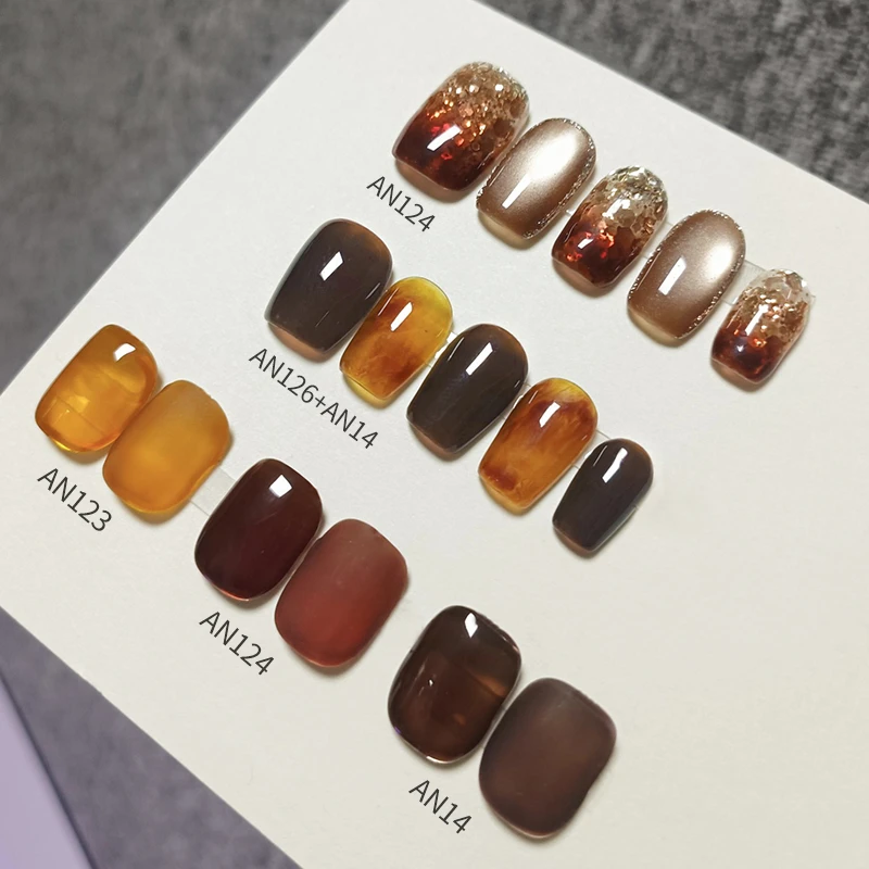 【琥珀冰茶】3色打底百搭美甲日常猫眼显白甲油胶8ml