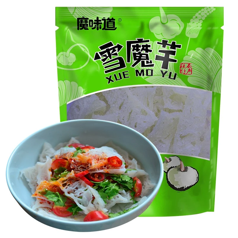 陕西特产美食雪魔芋魔芋干火锅麻辣烫食材魔芋干干魔芋片营养美味