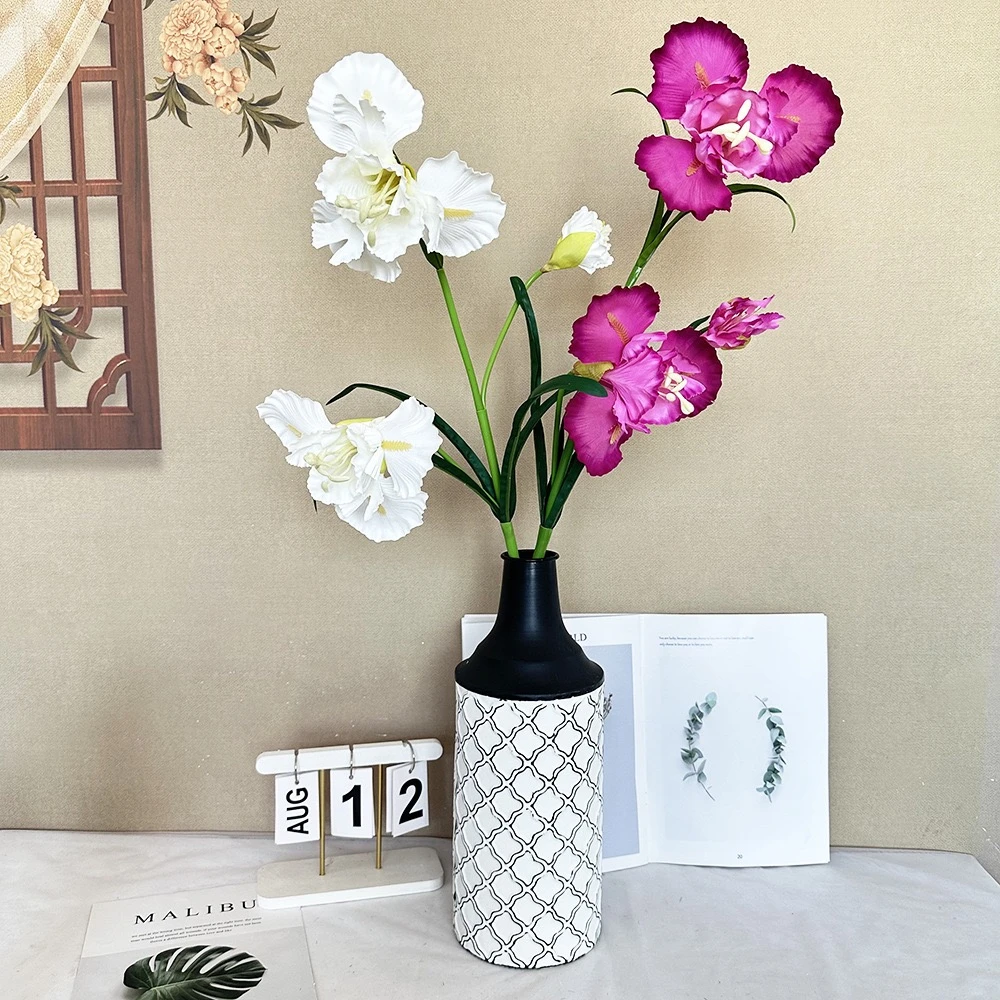 （全店满5单包邮）鸢尾餐桌装饰婚庆影楼酒店布置插花装饰品摆件