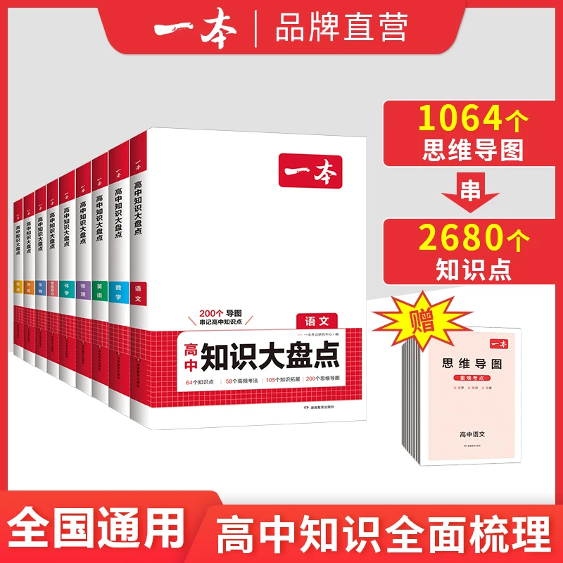 一本【高中大盘点】重难考点思维导图知识大盘点高中教辅全国通用版