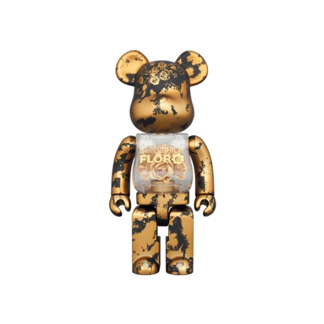Bearbrick 积木熊  Flora 金玫瑰400%
