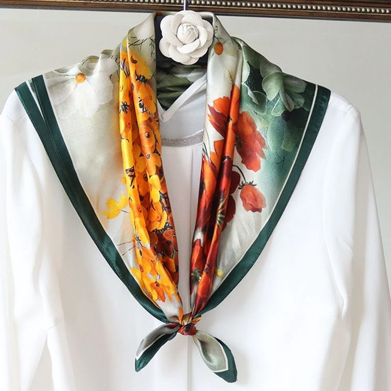 【新芳】百搭文艺装饰复古冬季领巾职业秋冬气质薄时尚