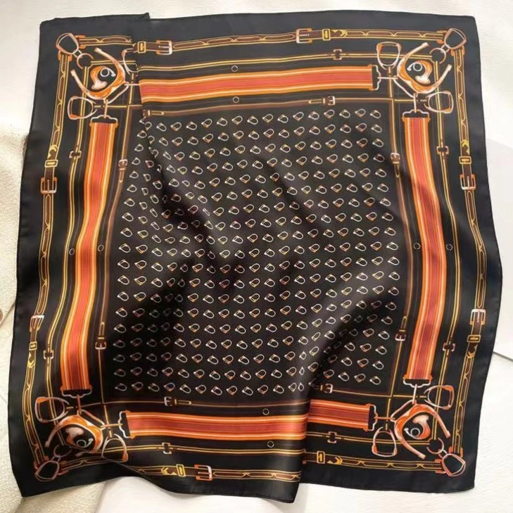 春秋季新款丝巾女小方巾职业领巾韩国潮护颈围巾防晒围脖70×70cm
