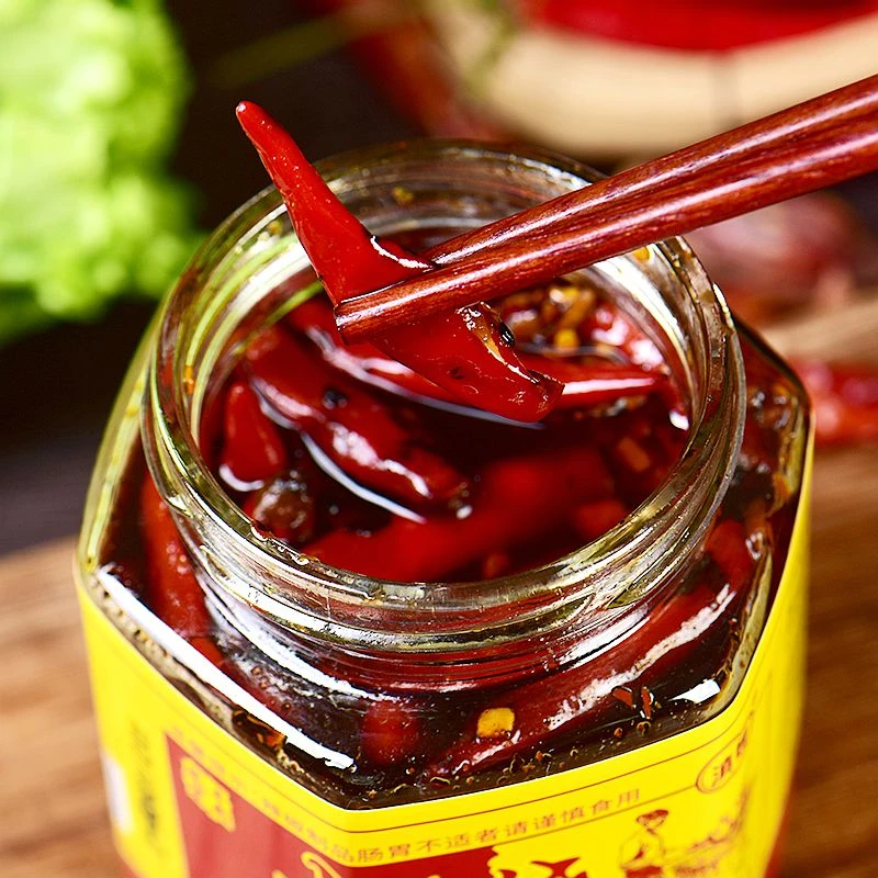 云南德宏特产火烧泡辣椒灵魂下饭菜泡辣椒泡虎皮辣椒咸菜凉拌