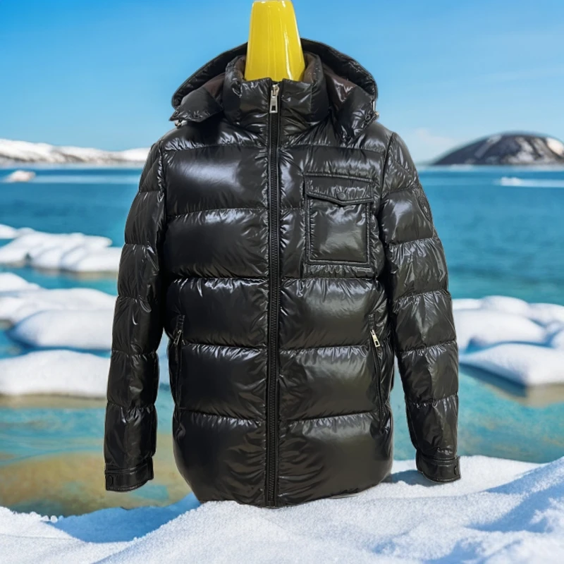 【迪珂斯利】高端鸭绒羽绒服200克+男短款加厚保暖时尚羽绒外套