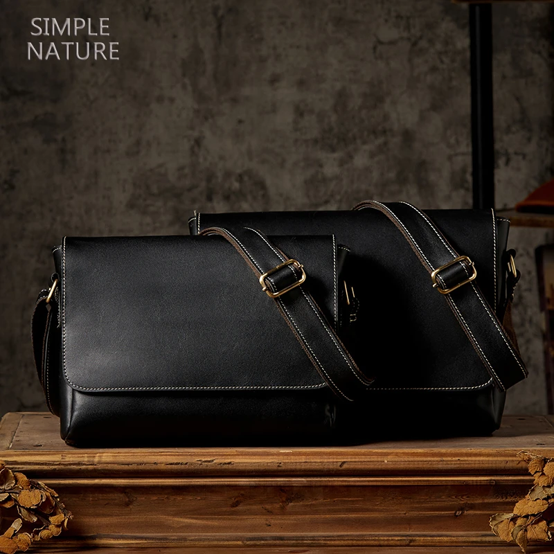 原创男士包包单肩包斜挎包手工真皮休闲挎包邮差包牛皮包男斜肩包