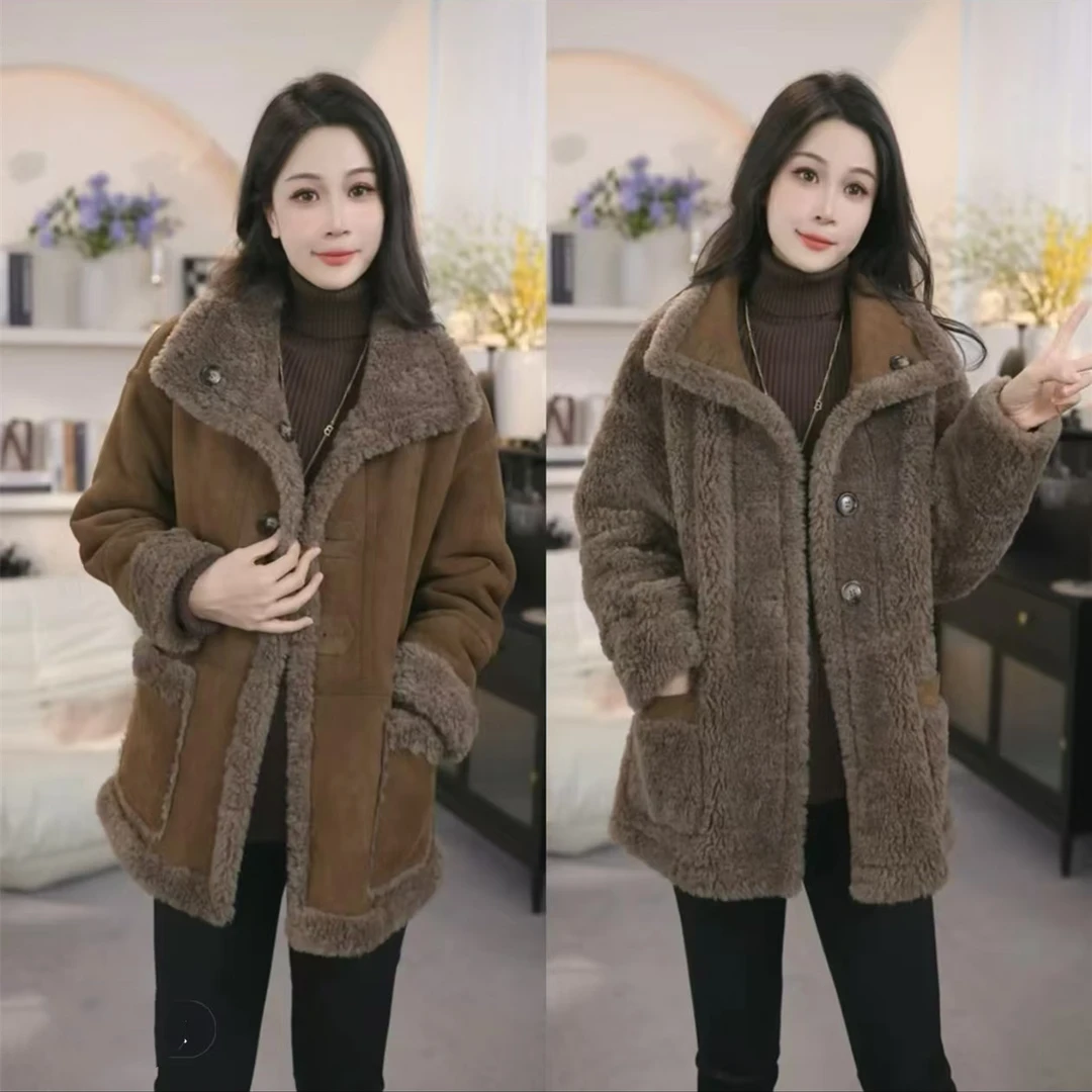 2024双面穿新款外套百搭显瘦加厚冬季气质