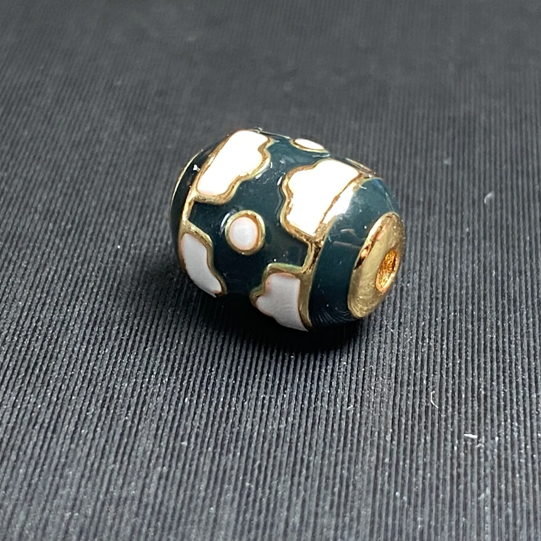 镀金变色桶珠文玩时尚diy配饰8.5*12.0mm