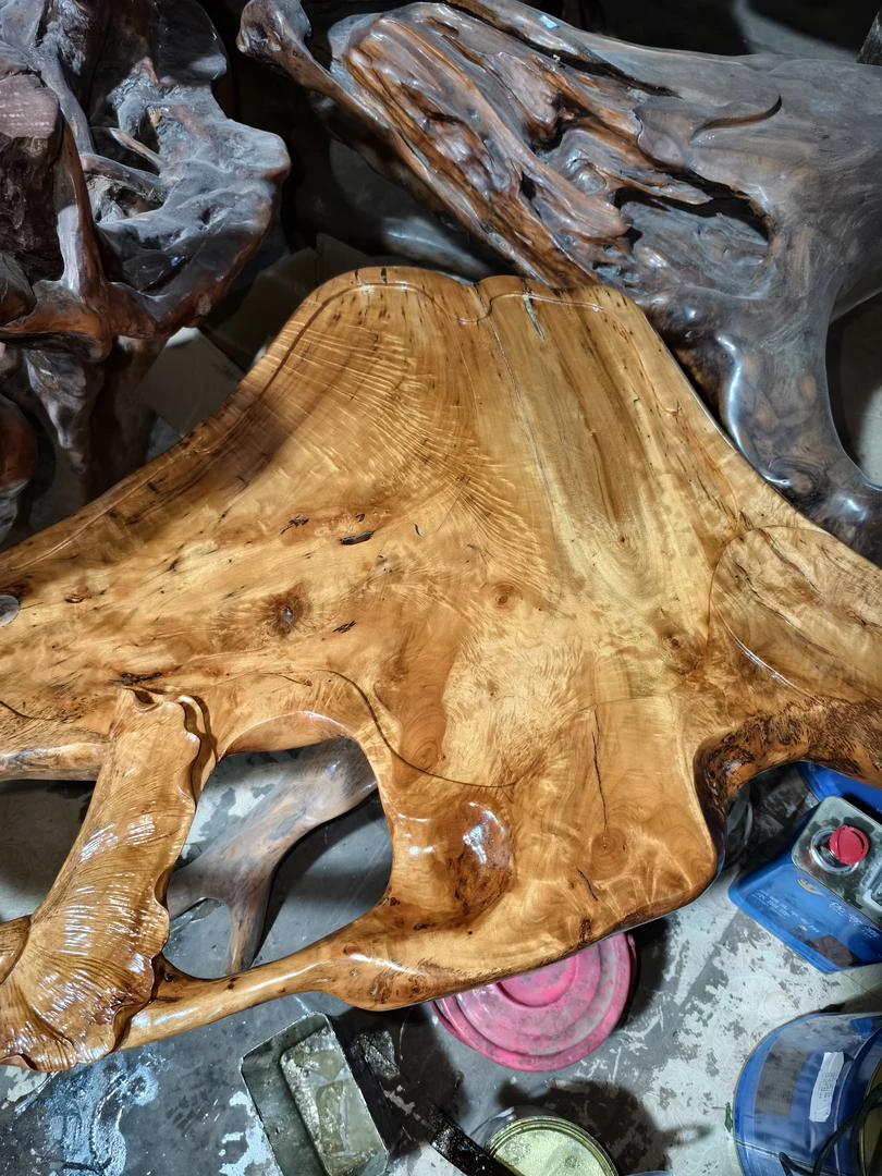 金丝楠木树头茶台链接|个性化定制，纯手工加工