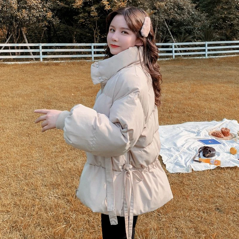 波司澄羽绒服女2023新款面包服学生韩版宽松ins羽绒衣女短款冬季