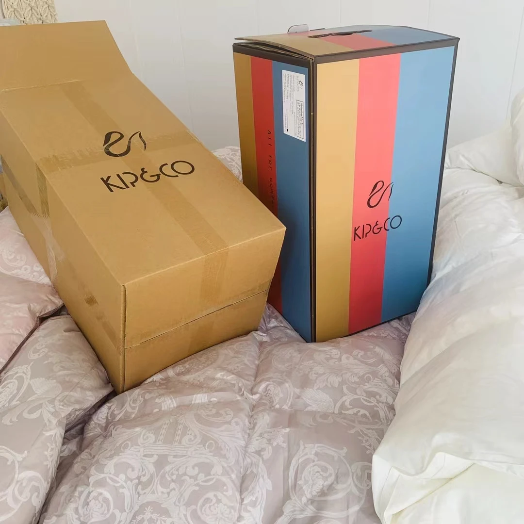 R家KIP&CO95特朵绒被羽绒被厚实保暖静音（灰色提花）