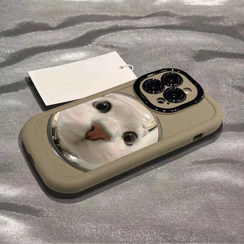 高级感圆脸猫咪适用苹果15promax手机壳iphone14全包13/12/11/x