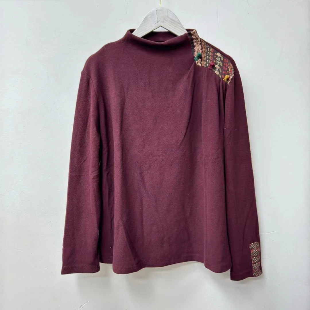 依佳#9127新款德绒纯色显瘦休闲网红打底衫 (衣长60胸围130左右)