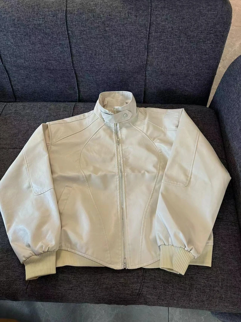 A009  潮流春秋美式秋季气质简约百搭新款休闲外套