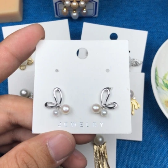 淡水珍珠耳饰合金