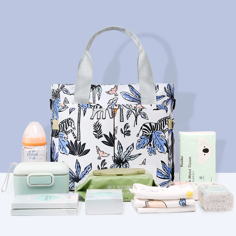 2023潮流时尚妈咪包2023多功能大容量多功能收纳包单肩斜挎可挂童