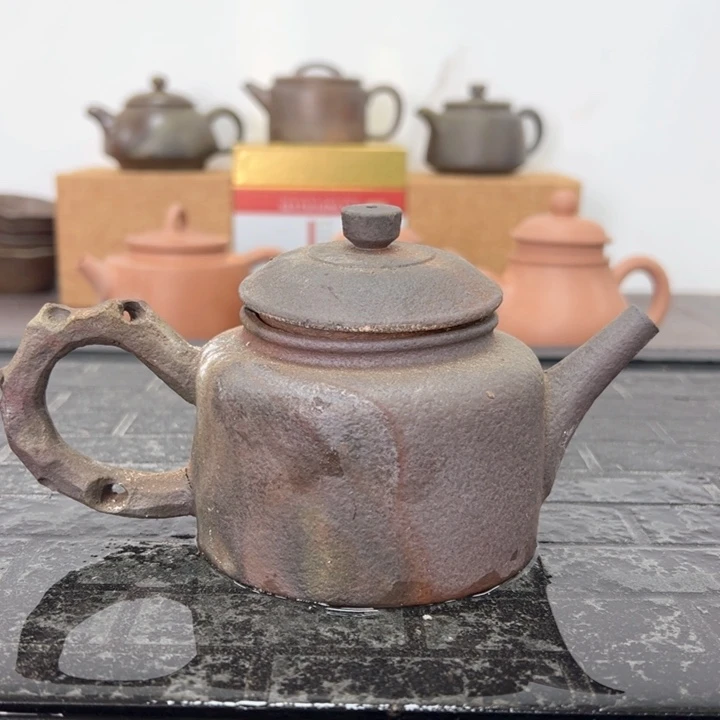 贵台龙窑柴烧茶壶80