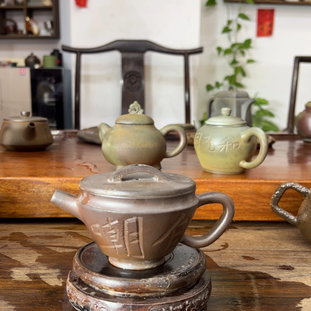 贵台龙窑柴烧茶壶86