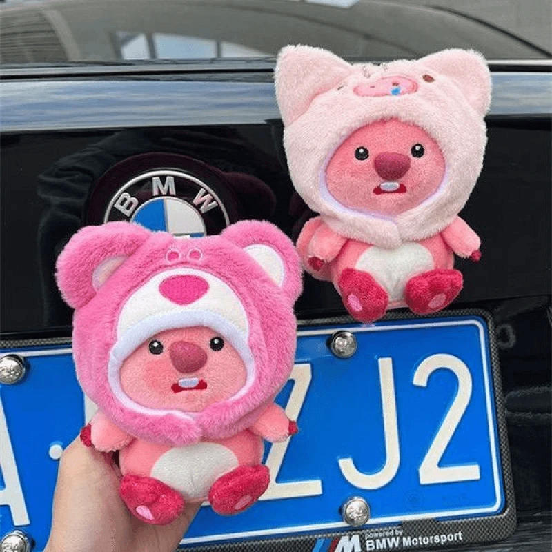 汽车尾部装饰挂件车外玩偶车载后备箱摩托电动车摆件小海狸露比Tz