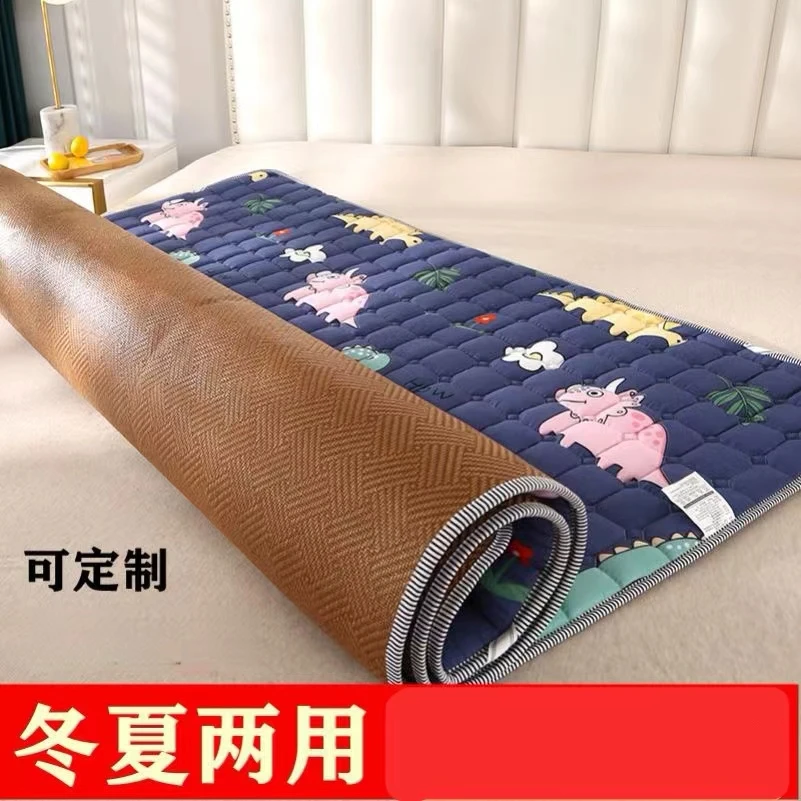 幼儿园凉席子床垫冬夏双面两用托管班学生宿舍专用防潮软垫被褥子