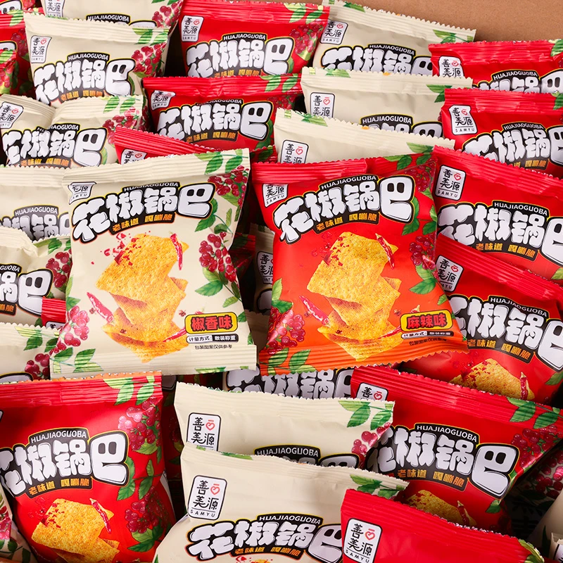 花椒锅巴网红办公室零食麻辣解馋小吃追剧薯片膨化休闲食品