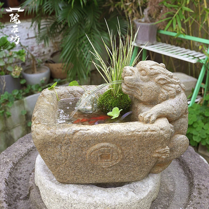 貔貅流水室内办公室小型喷泉家用客厅摆件中国风循环水水系景观