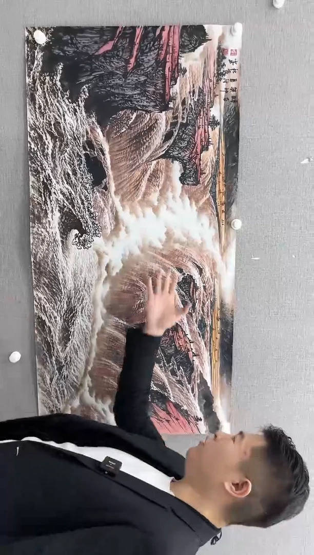 【闪购商品】绘画刘秋言-黄河-四尺-默认托底