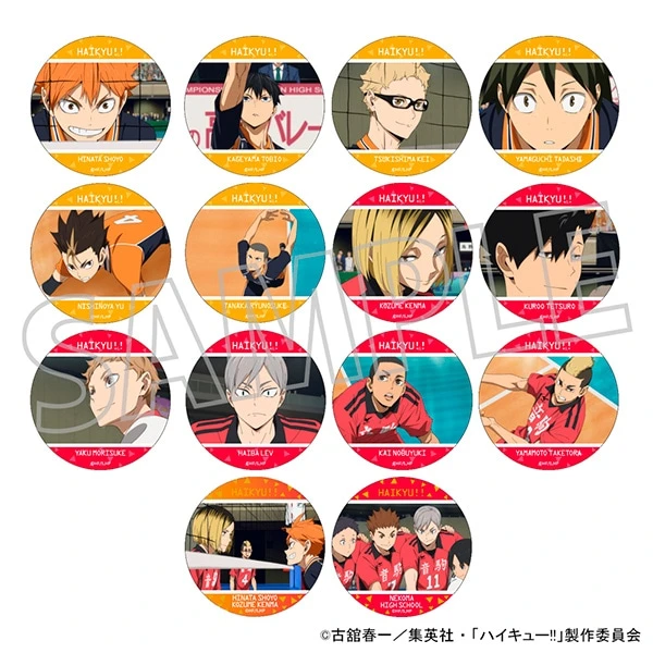 【排球TV场面写圆卡】全14种 排球少年 潮玩盲盒(拆盒代拆)