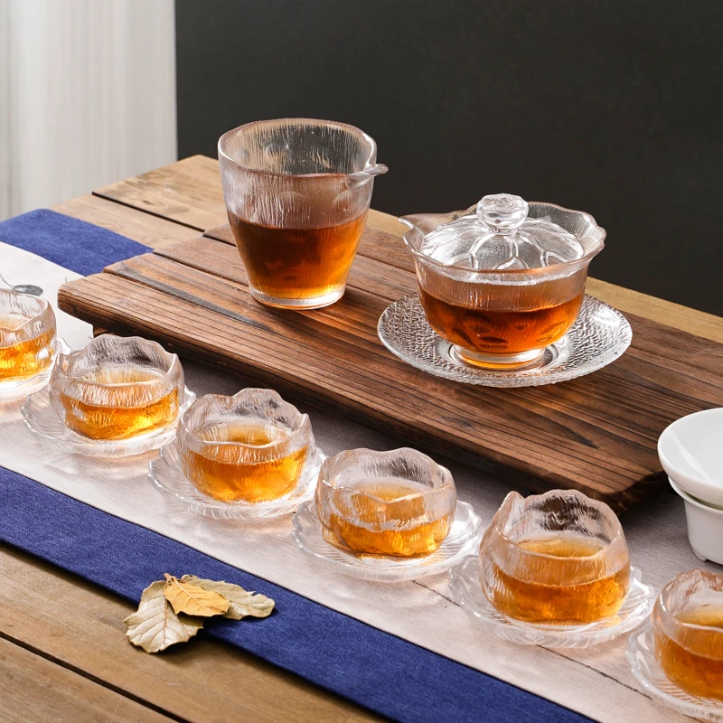GUI  ZHONG TANG/贵中堂水晶玻璃功夫茶具套装耐热家用茶杯办公室