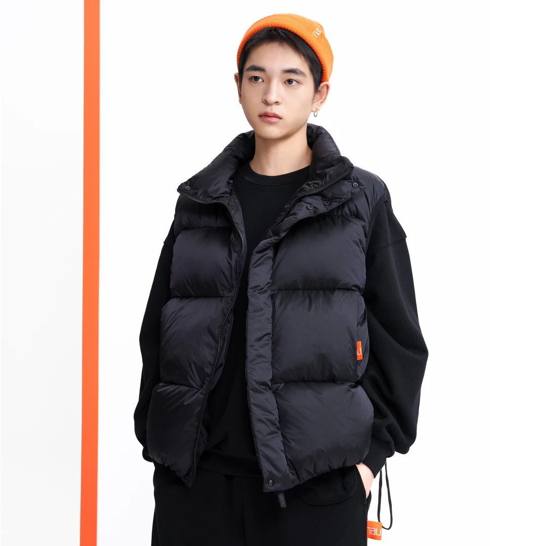 nautica 白帆23秋冬新款休闲百搭户外宽松羽绒背心马甲 HYJW3402