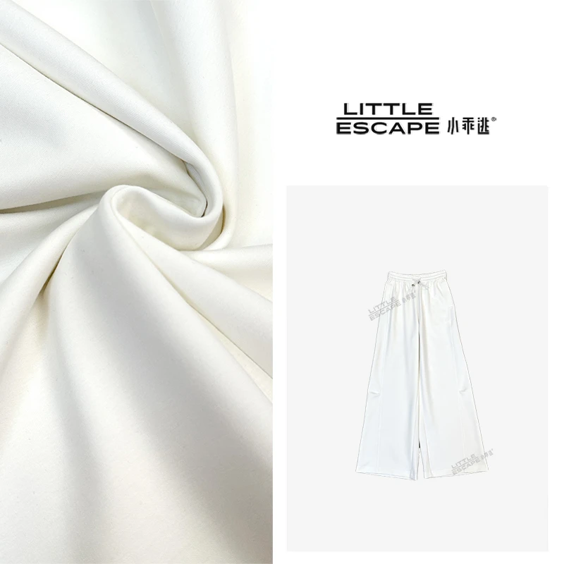 小乖逃Q白色长裤 弹力松紧腰 Q6543