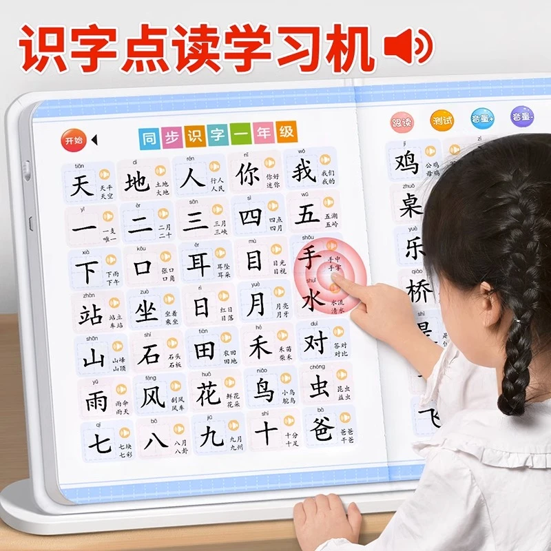 会说话的识字大王点读发声书幼小衔接一年级生字表有声挂图早教机