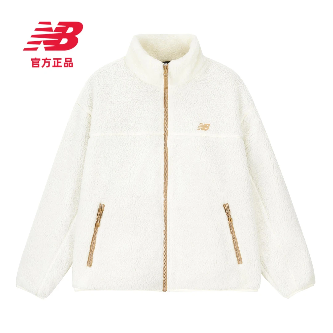NEW BALANCE NB 官方女款潮流百搭运动舒适时尚毛绒外套 AWJ33334