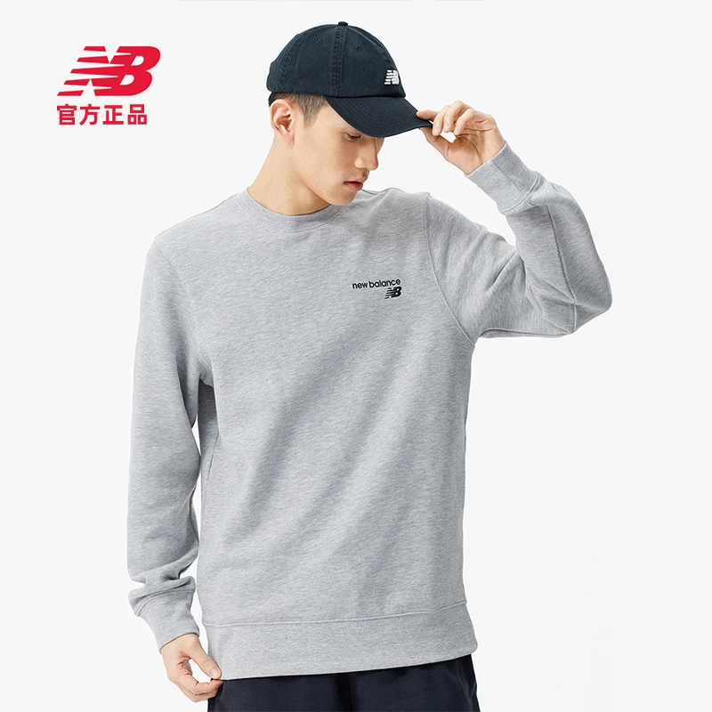New BalanceNB官方正品男款圆领简约舒适百搭休闲长袖卫衣MT03911