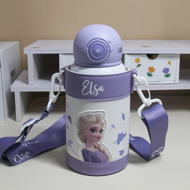 【品牌】迪士尼保温杯幼儿园小学生吸管可爱便携女童防摔女孩水杯