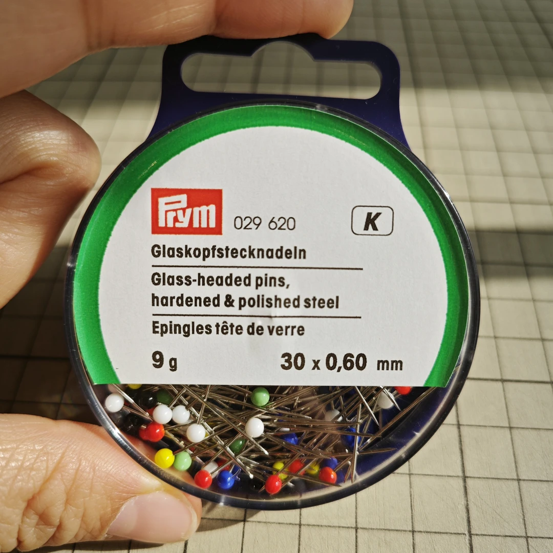 德国PRYM玻璃头耐热珠针 家用手工DIY工具拼布工具捷克产5克装