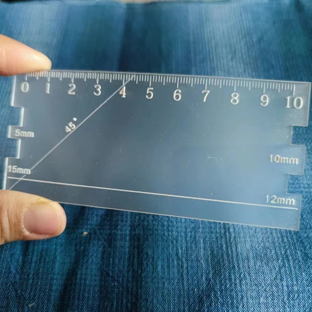 布艺用夏威夷拼布尺模板制图工具DIY画图2MM厚