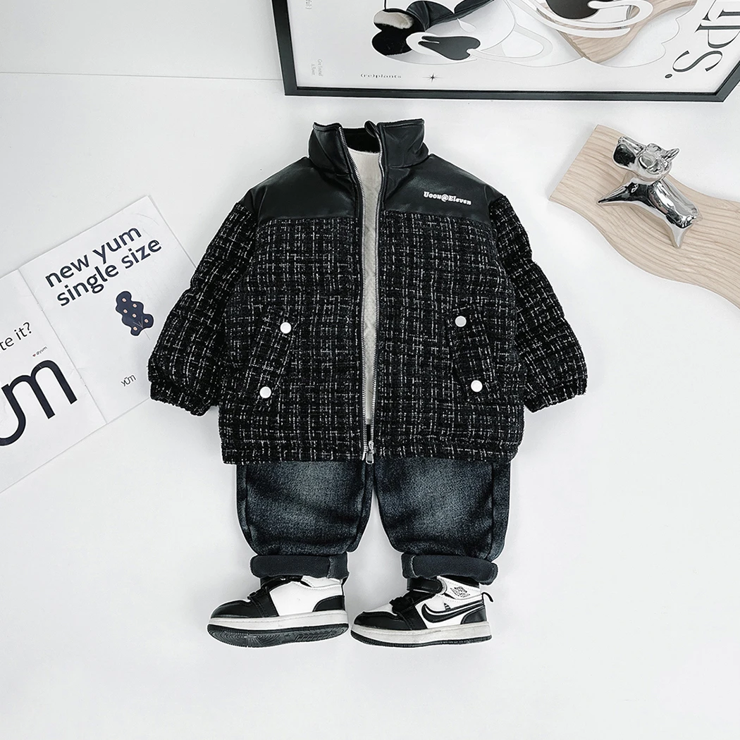 儿童棉服男童冬款加厚棉衣2023新款冬装 D-WG25598 悠悠童话童装