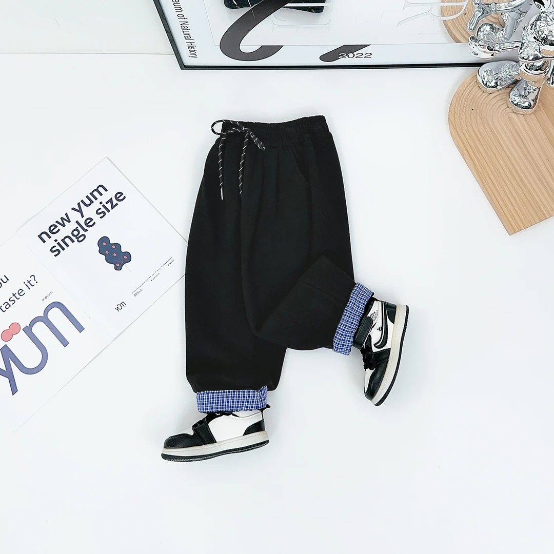 儿童加绒裤子男童运动裤2024新款秋冬装 D-CXF3521 悠悠童话童装