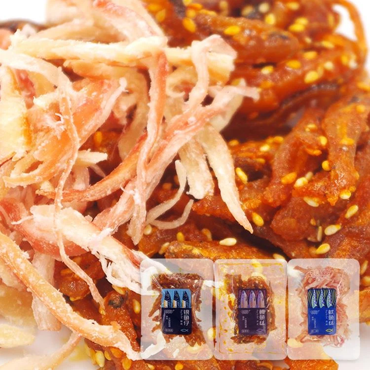 水手老爸鳗鱼丝鱿鱼丝银鱼仔即食海味零食小吃小包装散称
