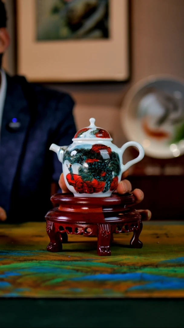 【闪购商品】瓶景德镇陶东方陶瓷艺术作品花瓶瓷板画摆件