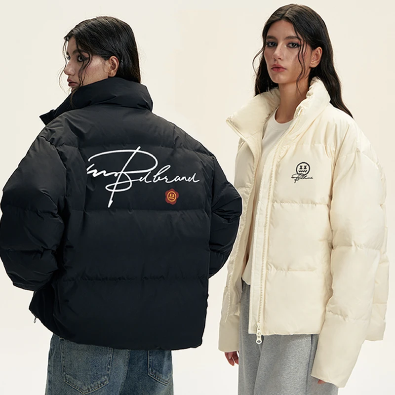 【棉服】MBD小恶魔手写草写刺绣棉服外套情侣冬季新品国潮防风防水