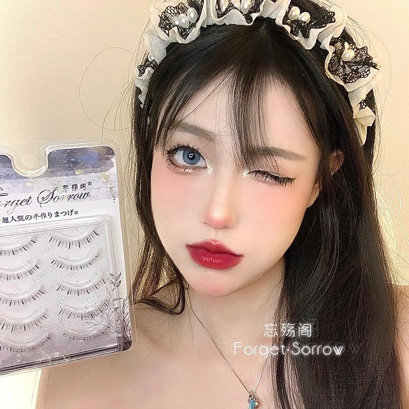 忘‖萌系lo妆小恶魔3对cos尖尾簇状芭比妆仿真短款Y-3假睫毛