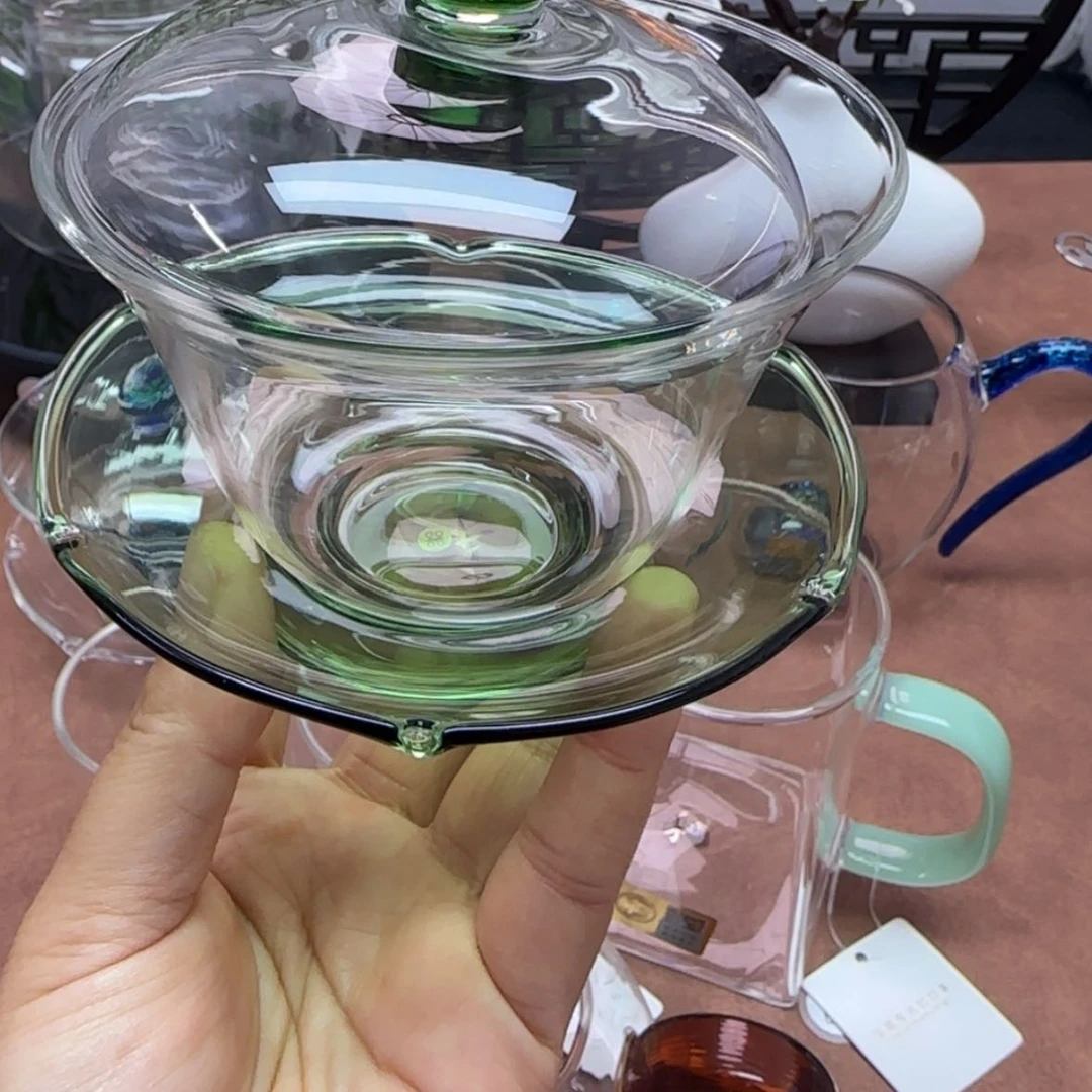 【闪购商品】玻璃?****?荷叶湖绿