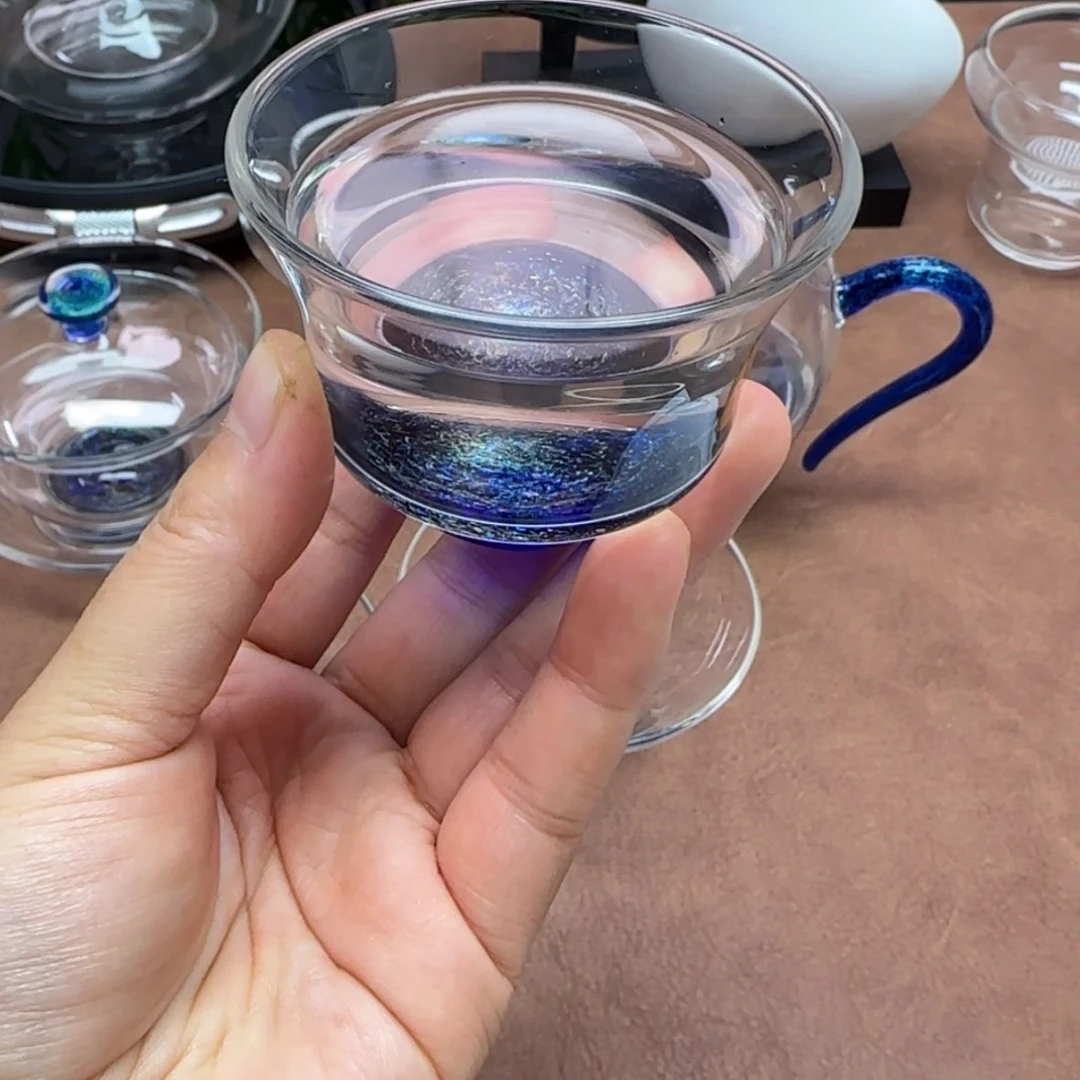 【闪购商品】玻璃暗**沉斑斓清杯