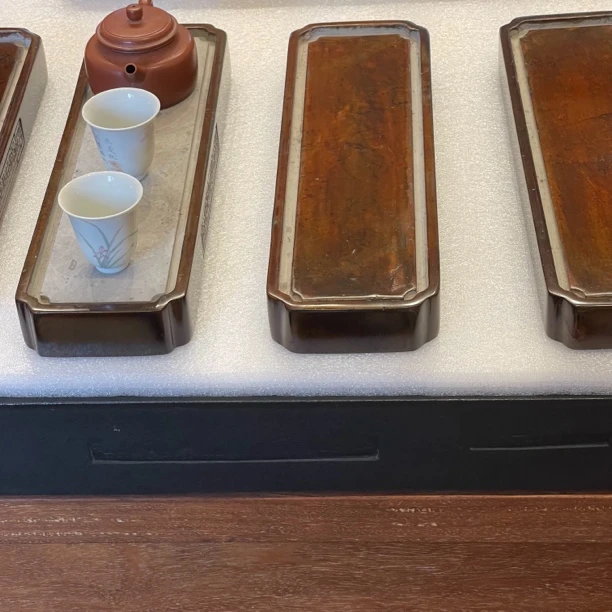 「蘇磚·茶托」吸水茶盘壶承 大漆器