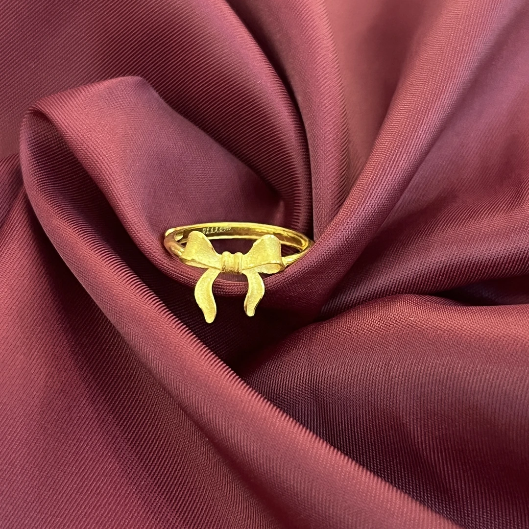 【在逃公主戒指】甜美时尚百搭轻奢活口戒指国潮新中式水贝黄金直播