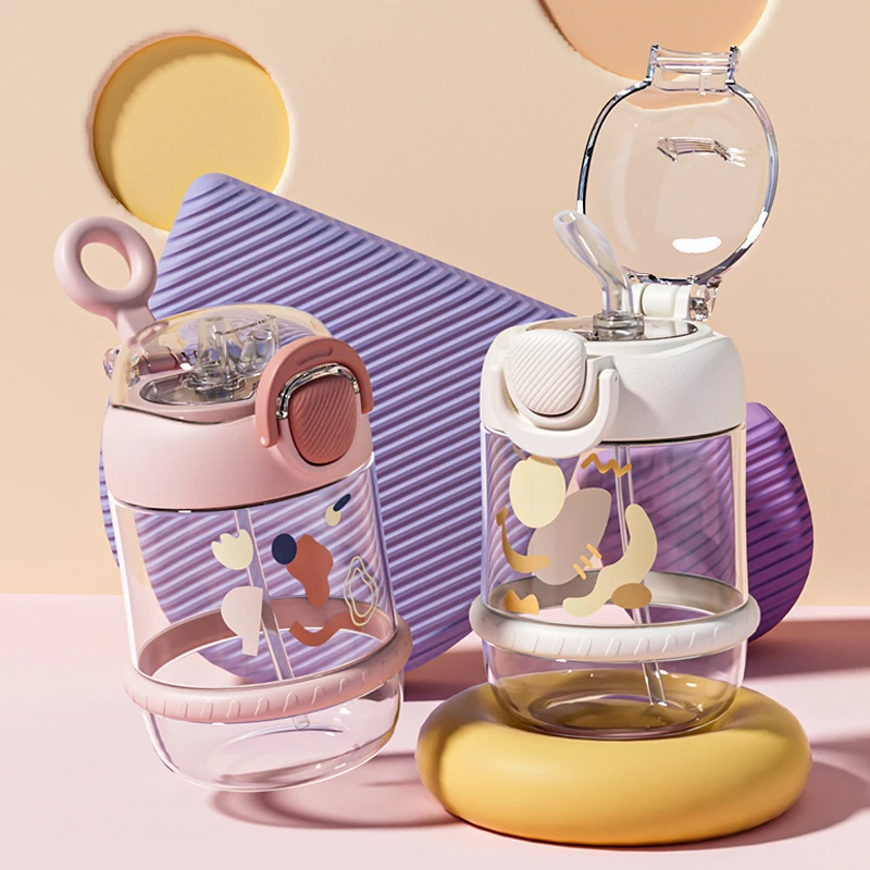 奇古堂胖墩墩防摔孕妇便携夏天喝水杯简约吸管耐高温随手学生杯子